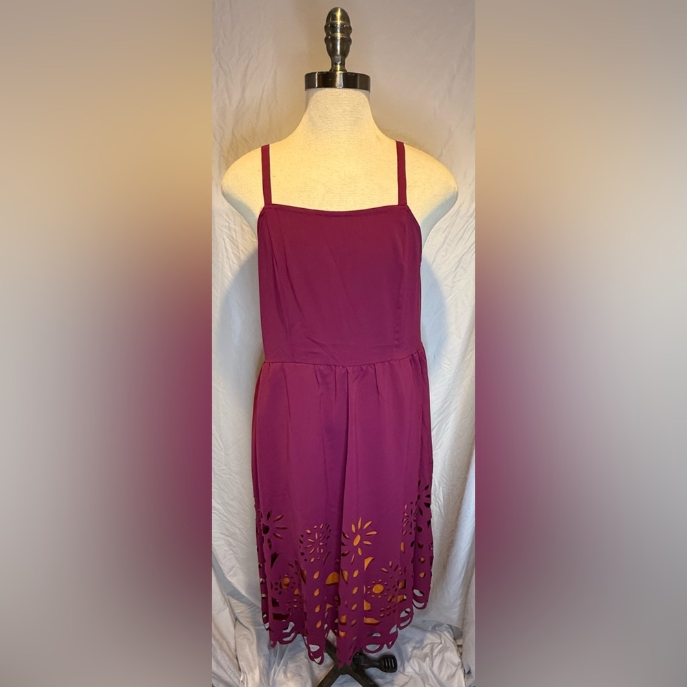 BloomChic Rich Burgundy Dress